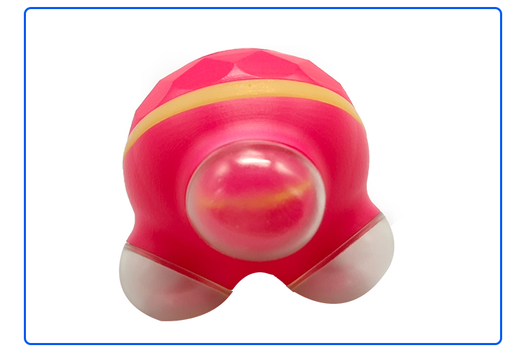 玫紅色圓形按摩器外殼注塑加工案例M06 頸椎按摩儀外殼加工 玫紅色圓形按摩器外殼注塑加工案例M06 頸椎按摩儀外殼加工