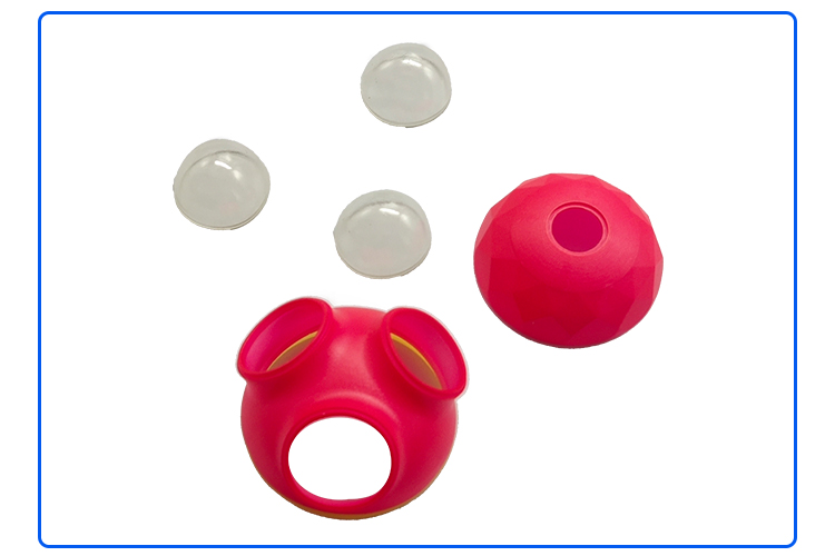 玫紅色圓形按摩器外殼注塑加工案例M06 頸椎按摩儀外殼 玫紅色圓形按摩器外殼注塑加工案例M06 頸椎按摩儀外殼